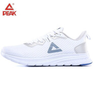 匹克（PEAK）男鞋運動(dòng)鞋男夏季網(wǎng)面透氣減震彈力軟底跑步鞋男子慢跑休閑鞋子男 大白/亮光藍0091 43