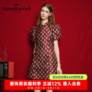 卓雅周末（JORYA weekend）欣欣向龍|24春新款新中式國風(fēng)龍提花連衣裙旗袍EJWEAQ02 中國紅 S