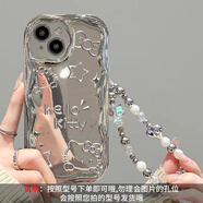 優(yōu)囹 可愛(ài)kitty貓適用vivo x100保護套S18E電鍍鏡面手機殼x90/x80硅膠iQOOu 電鍍奶油紋34凱蒂小貓+手鏈SL28 iQOO U5
