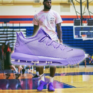 耐克（NIKE）新款男鞋 Lebron 16 詹姆斯16代 黑白緩震耐磨實(shí)戰(zhàn)籃球鞋 CI2669-500 紫色 41