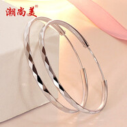 潮尚美足銀耳環(huán)女款氣質(zhì)銀耳飾時(shí)尚簡(jiǎn)約銀飾菱形大耳圈大氣夸張圈圈 菱光耳圈