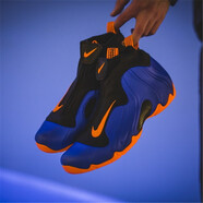 耐克（NIKE）新款男鞋噴泡Air Foamposite One 玫瑰金尼克斯籃球鞋 AO9378-401 藍噴 42.5