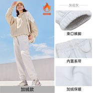 安踏加絨束腳褲丨針織運(yùn)動(dòng)長(zhǎng)褲女冬季新款加絨保暖休閑橡筋口衛(wèi)褲子