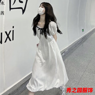 范哲莎【精選夏季新品】裙子夏天仙女小個(gè)子年新款氣質(zhì)溫柔純欲風(fēng)新款夏 白色-夏季連衣裙女高檔氣質(zhì) M -夏季連衣裙女高檔氣質(zhì)