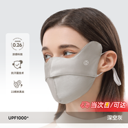 夏秦防曬口罩真絲防紫外線(xiàn)女輕薄口罩女春夏開(kāi)車(chē)神器桑蠶絲臉罩 【深空灰】真絲防曬口罩 升級款