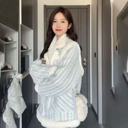 斐莉玥小香風(fēng)兩面穿羊羔毛棉衣外套女冬季高級(jí)感寬松小個(gè)子加厚毛絨棉服 藍(lán)色雙面穿(好質(zhì)量加絨加厚) XL 建議125-140斤左右