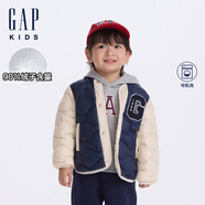 蓋璞【大小童同款】男女童小立領(lǐng)波浪絎線(xiàn)羽絨服641840 海軍藍 641840 150 cm(12-13歲) 亞洲尺碼