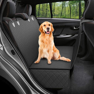 拉維佩特（LOVINGPET）寵物車載墊 狗狗車載墊通用汽車寵物墊防臟車載狗窩金毛車載狗墊 黑色（黑邊） 137*147CM