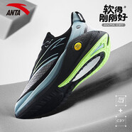 安踏（ANTA）C37 3.0丨男鞋運(yùn)動(dòng)鞋夏季氮科技軟底緩震跑步鞋 -1黑/薄藍(lán)色 40.5