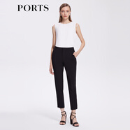 PORTS寶姿早春新品女裝九分休閑褲ALD8P001PWQ076 黑色 L (8)