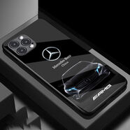 英凱倫 蘋(píng)果13手機(jī)殼iPhone13promax車標(biāo)系列保護(hù)套12全包邊炫酷11男款高檔防摔外殼 奔馳(直邊) 蘋(píng)果12mini