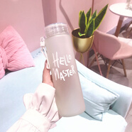 韓版漸變色玻璃杯子女學(xué)生情侶水杯女便攜水杯磨砂網(wǎng)紅ins少女心 漸變白 單杯子