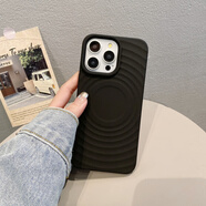 蘋(píng)客簡(jiǎn)漾液態(tài)硅膠適用iPhone15Pro磁吸手機(jī)殼3D立體蘋(píng)果14防摔保護(hù)套3 實(shí)色黑 15 ProMax