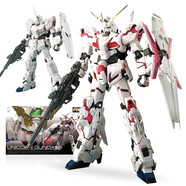 萬代高達(dá) 模型手辦Gundam 拼插拼裝模型RG 高達(dá)玩具 RG獨(dú)角獸高達(dá)