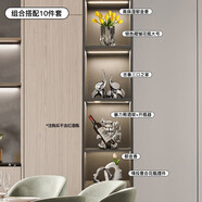輕奢現(xiàn)代電視柜酒柜裝飾品擺件套裝客廳餐邊柜工藝品擺設(shè)高檔大氣 輕奢現(xiàn)代酒柜裝飾品擺件10件套