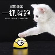 田園頑狗貓狗玩具自嗨解悶神器遙控自動逗狗貓咪老鼠暴走小黃人電動逗貓棒 暴走小黃無遙控（配普通電池） 玩具