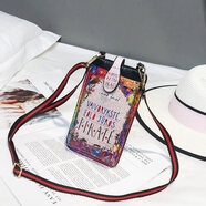 途尊（kingtrip）裝手機的小包韓版七夕潮夏天可愛(ài)斜挎包少女迷你卡通手機包散步包 英文樂(lè )園