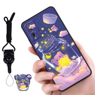 漢牌 適用榮耀Play4T Pro手機殼AQM-AL10保護(hù)套全包磨砂防摔男女情侶款軟殼 小熊瓶-配指環(huán)+掛繩 榮耀Play4TPro