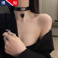 額倜鈴鐺項(xiàng)圈女牽引繩頸帶鏈子性感頸環(huán)s頸圈m頸鏈黑色脖圈x惡意頸鏈 單獨(dú)黑色愛(ài)心項(xiàng)圈(不含鏈條)