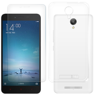拓蒙 適用于紅米NOTE2手機(jī)殼小米Redmi Note2保護(hù)套全包防摔硅膠殼男女款后背軟套后蓋外殼 全包防摔手機(jī)殼+防爆鋼化膜