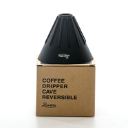 RIVERS硅膠折疊手沖日本手沖咖啡過(guò)濾杯 硅膠軟體便攜可折疊 黑色濾杯送濾紙1盒40片