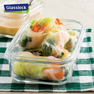 Glasslock進(jìn)口鋼化玻璃保鮮盒上班族帶飯微波爐加熱便當盒大容量飯盒715ml