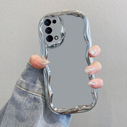 初黎適用opporeno5手機殼Reno5pro新款opo全包K防摔ooporeno5K硅膠opporeon55G外殼K5G保護0ppo套op 電鍍奶油紋-銀色-純色無(wú)圖案 OPPO Reno5 Pr