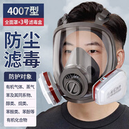 普達防毒面具全面罩含3號濾毒盒套裝 防塵/醛/苯/醚等有機氣體噴漆印刷防毒面罩