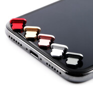 羅璐鷗 iPhone13手機(jī)防塵塞iphone14pro防塵塞xsmax蘋果12金屬充電口11電源塞 【流光銀 1粒裝】