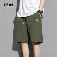 GLM冰絲短褲男夏季寬松外穿五分褲薄款運(yùn)動(dòng)速干百搭潮牌青少年休閑褲