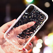 浪翔 iphonex/xs/xr/蘋果xs max手機殼菱形鉆石紋防摔透明氣囊tpu保護套 白色 iphoneX