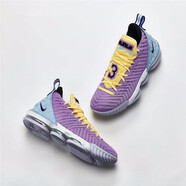 耐克（NIKE）新款男鞋LeBron 15  詹姆斯戰(zhàn)靴氣墊籃球鞋 CK4765-500 紫黃 43