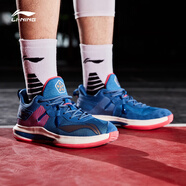 李寧（LI-NING）馭帥13籃球鞋男鞋高幫韋德之道閃擊6 ABAP069-2低版美隊(duì) 44