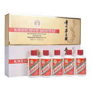 茅臺53度飛天茅臺 禮盒 醬香型白酒 50ml*10瓶 茅臺小白條+小金條 53度 50mL 10瓶