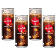 可口可樂（Coca-Cola）【新日期】香港進(jìn)口ins網(wǎng)紅飲料可口可樂330ml罐裝 4罐【含糖】日版咖啡館限定可口可樂