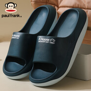 大嘴猴paul frank防滑情侶簡(jiǎn)約涼拖鞋男女時(shí)尚百搭厚底外穿情侶拖鞋軟底浴室防軟底 深藍(lán)色 240mm 38-39