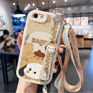 WAIDM適用oppor9s手機(jī)殼新款oppo r9m保護(hù)套小羊皮硅膠r9st女款opr9斜挎腕帶OPPO全包r9sk帶掛繩外殼 【斜跨白】HH1463 OPPO R9s