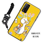 馳漢牌 適用榮耀play4T pro手機殼AQM-AL10保護套全包磨砂防摔個(gè)性潮男女卡通款軟外殼 購物鴨 華為榮耀Play4TPro