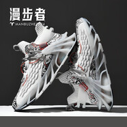 漫步者典藏版【MBZ聯(lián)名款丨官方名品】 高級(jí)定制限量刀鋒戰(zhàn)士休閑男鞋 MBZ定制丨國(guó)風(fēng)白丨官方限定 43
