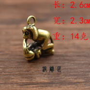 千惠儂實(shí)心十二生肖鑰匙扣牛虎掛件12生肖吊墜掛墜創(chuàng)意生日禮物 猴