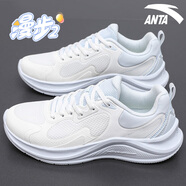 安踏（ANTA）女鞋子漫步| 海鹽藍(lán)夏季女士運(yùn)動鞋2025新款跑步鞋網(wǎng)面旅游休閑鞋 象牙白/淺霧灰【漫步】 37.5
