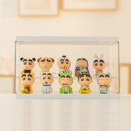 雷漫蠟筆小新手辦野原新之助盲盒公仔動(dòng)漫周邊桌面擺件生日禮物 10款動(dòng)物蠟筆小新（5cm） 公仔+展示盒