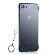 今舞 適用蘋果7/8手機殼iPhone7p/8plus超薄磨砂se2無邊框全包防摔硬殼男女款se3保護套 iPhone7/8/SE2/SE3-藍色