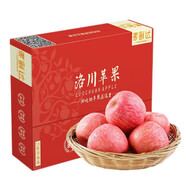 洛川蘋果陜西延安特產(chǎn)紅富士時令蘋果水果禮盒送蘋果生鮮新鮮脆甜整箱批發(fā) 15個80-85mm洪福禮盒裝