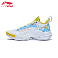 李寧（LI-NING）籃球鞋男春秋款籃球系列中幫減震回彈專業(yè)反伍透氣網(wǎng)面籃球鞋 標(biāo)準(zhǔn)白【空襲10】 41