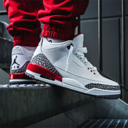 耐克（NIKE）耐克（NIKE）男女鞋 AIR JORDAN AJ3休閑運動(dòng)舒適減震籃球鞋 136064-398614-116 颶風(fēng)爆裂紋 43
