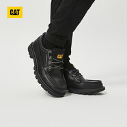 CAT卡特休閑皮鞋工裝鞋男鞋新復(fù)古回潮新品牛皮輕便單鞋P726069 黑色 43
