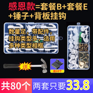 星彬果 無(wú)痕釘壁掛畫(huà)墻釘的釘子免打孔強力婚紗照專(zhuān)用隱形掛鉤 兩套裝（關(guān)注加購+錘子)