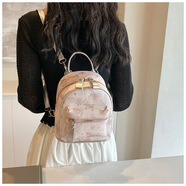 金日滿(mǎn)迷你雙肩包 包包女2024新款簡(jiǎn)約休閑旅游運動(dòng)書(shū)包小型可愛(ài)背包 雙肩背包【粉色】