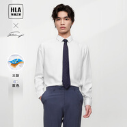 海瀾之家商務(wù)休閑純色襯衫男士2024春秋新款正裝通勤婚慶長(zhǎng)袖翻領(lǐng)白襯衣男 三防含莫代爾-漂白18 165/84A 推薦58-63kg